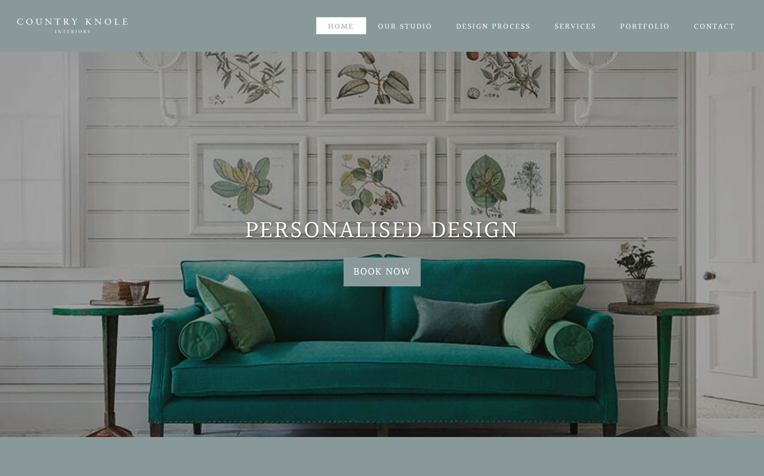 Country Knole Interiors website screenshot